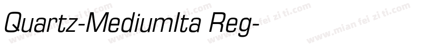 Quartz-MediumIta Reg字体转换